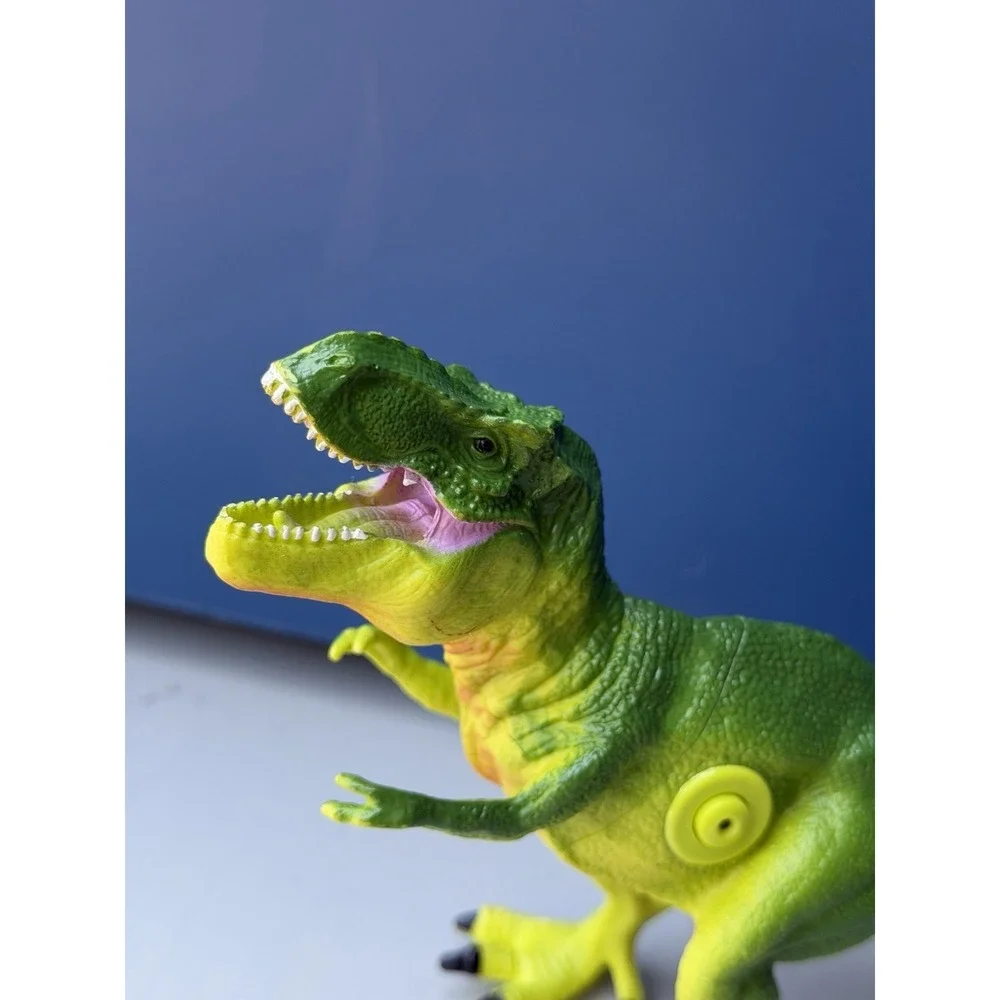 SDE Shantou T-Rex‎ Dinosaur Movable Jaw Tyrannosaurus Green Prehistoric Figure